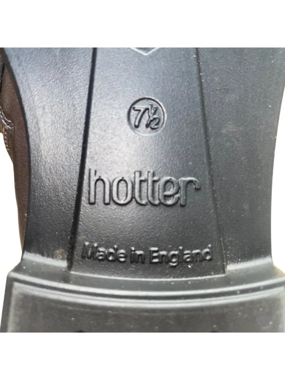 Hotter Women’s Metallic Gray Leather York Ankle Boots Size 8.5